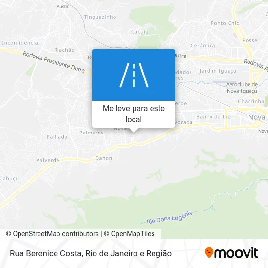 Rua Berenice Costa mapa
