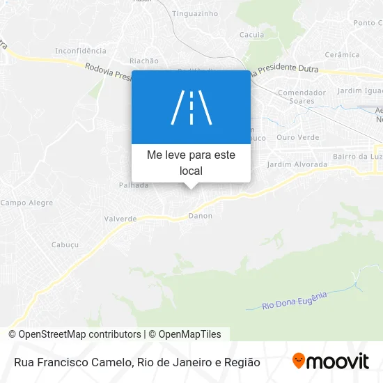 Rua Francisco Camelo mapa