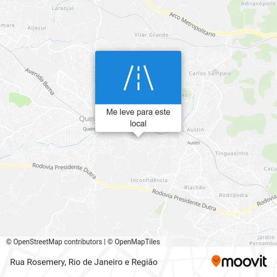 Rua Rosemery mapa