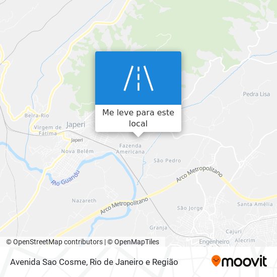 Avenida Sao Cosme mapa