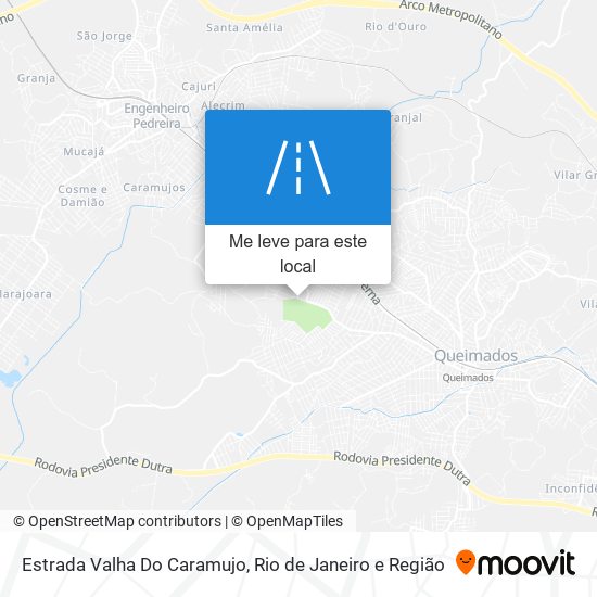 Estrada Valha Do Caramujo mapa