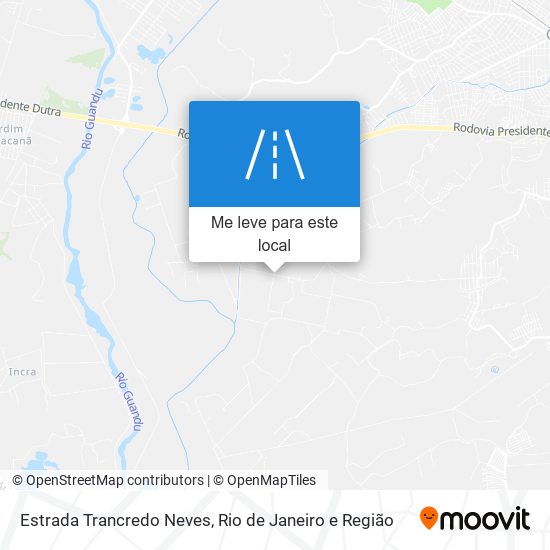 Estrada Trancredo Neves mapa
