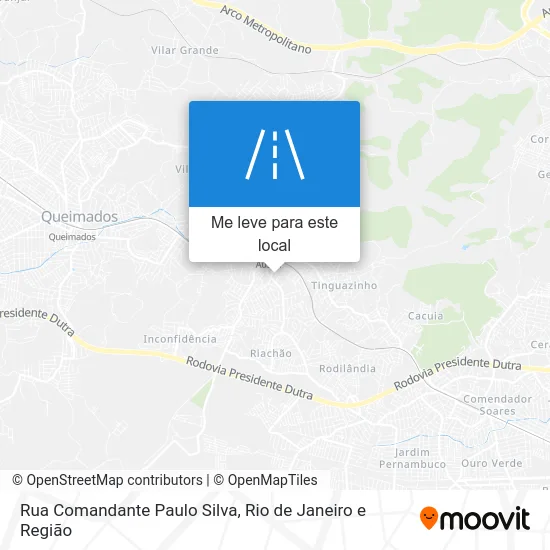 Rua Comandante Paulo Silva mapa