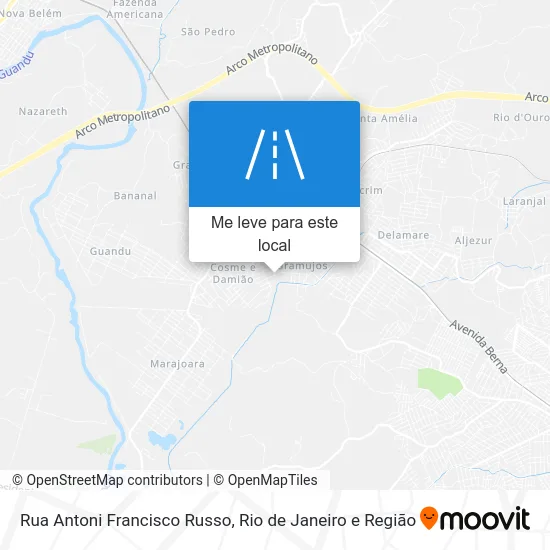 Rua Antoni Francisco Russo mapa