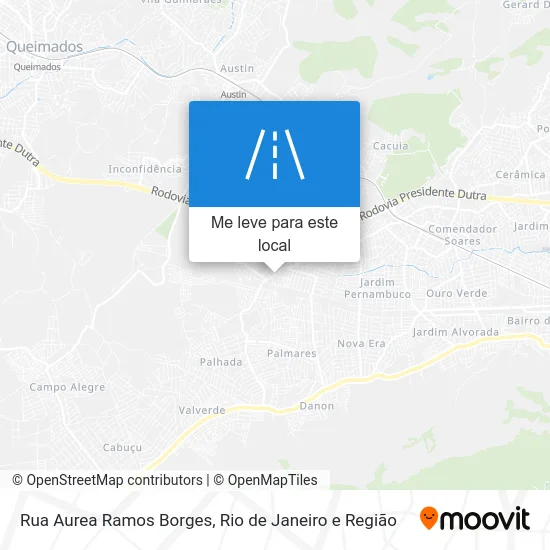 Rua Aurea Ramos Borges mapa