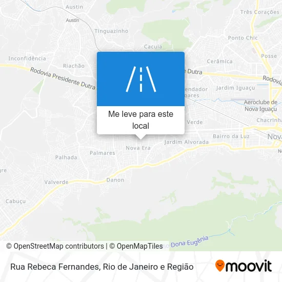 Rua Rebeca Fernandes mapa