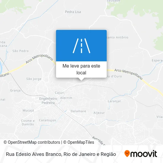 Rua Edesio Alves Branco mapa
