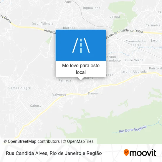 Rua Candida Alves mapa