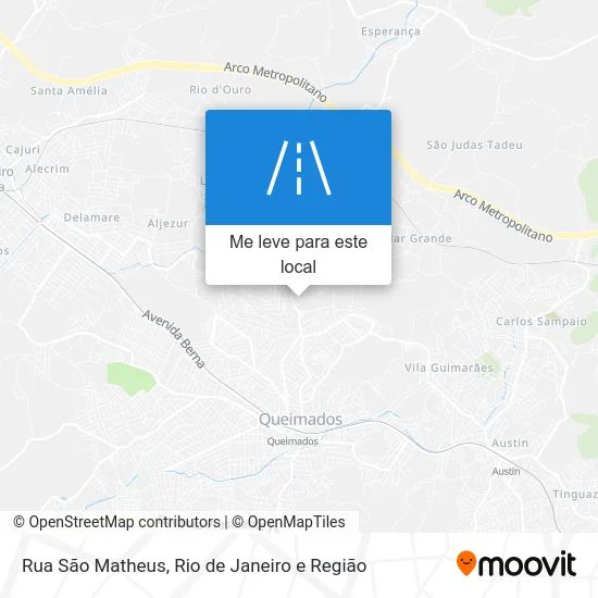 Rua São Matheus mapa