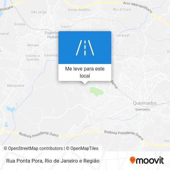 Rua Ponta Pora mapa