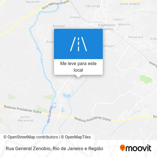 Rua General Zenobio mapa
