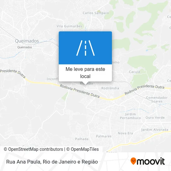 Rua Ana Paula mapa