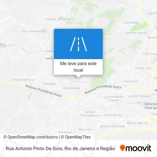Rua Antonio Pinto De Gois mapa