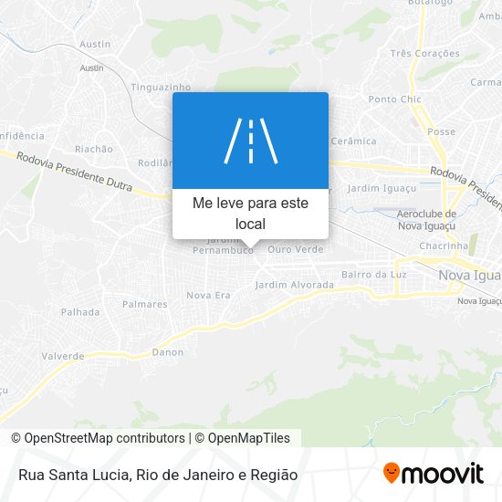 Rua Santa Lucia mapa