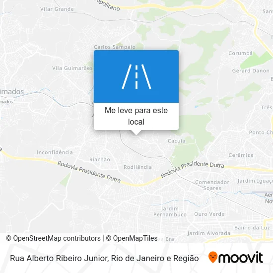Rua Alberto Ribeiro Junior mapa