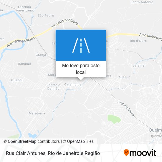 Rua Clair Antunes mapa