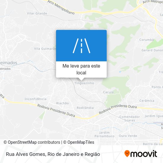 Rua Alves Gomes mapa