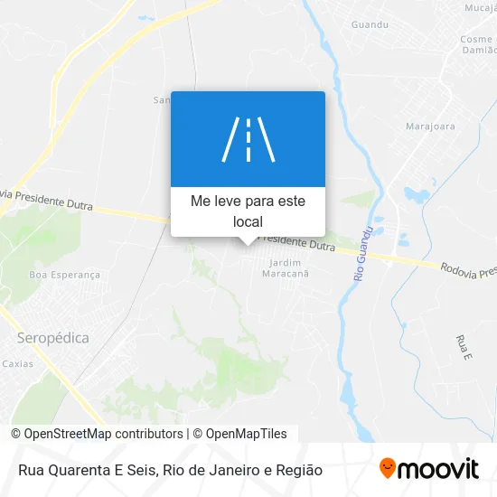 Rua Quarenta E Seis mapa