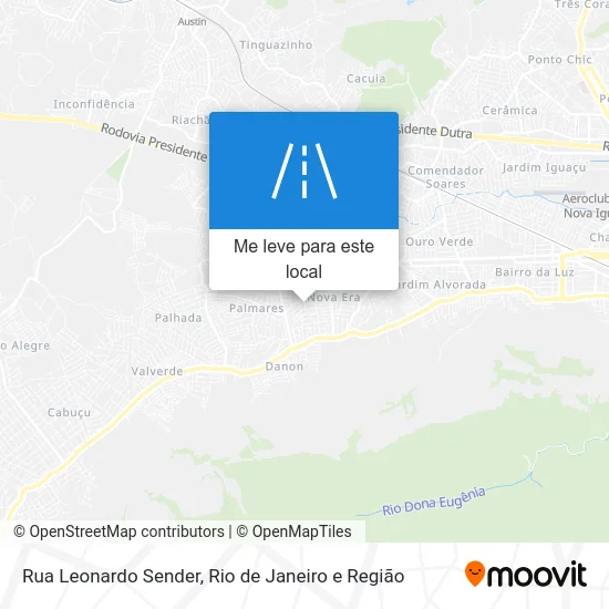 Rua Leonardo Sender mapa