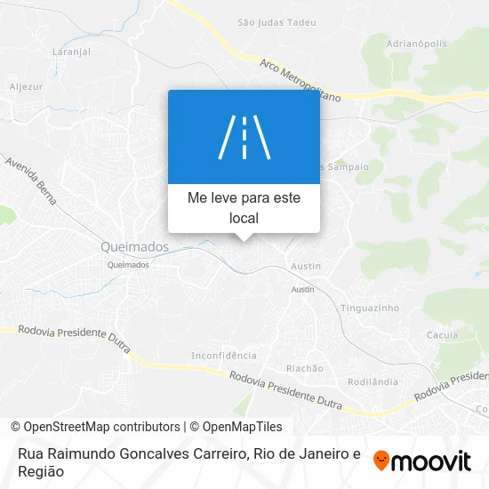 Rua Raimundo Goncalves Carreiro mapa