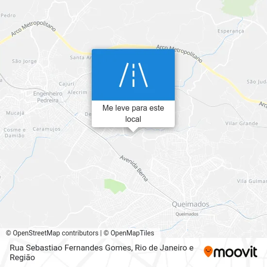 Rua Sebastiao Fernandes Gomes mapa