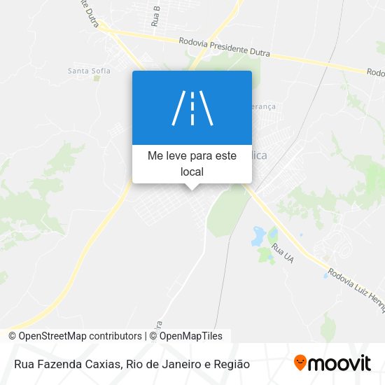 Rua Fazenda Caxias mapa