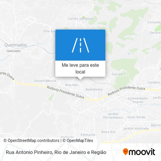 Rua Antonio Pinheiro mapa