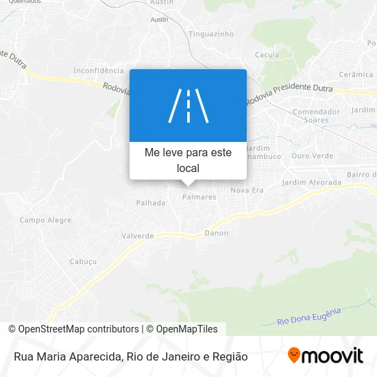 Rua Maria Aparecida mapa