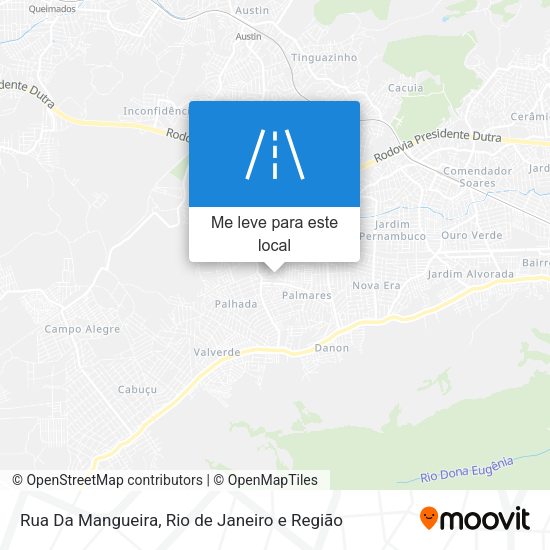 Rua Da Mangueira mapa