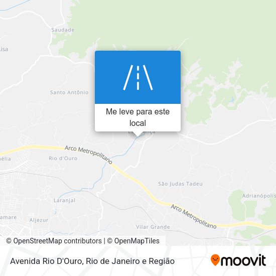 Avenida Rio D'Ouro mapa