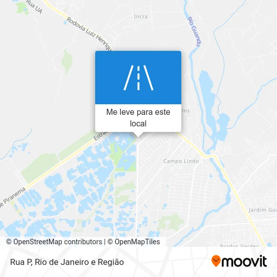 Rua P mapa