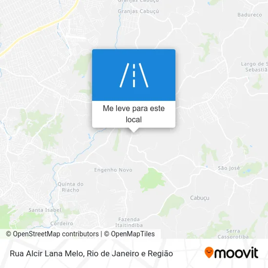 Rua Alcir Lana Melo mapa