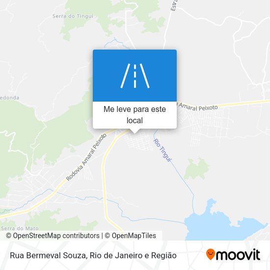 Rua Bermeval Souza mapa