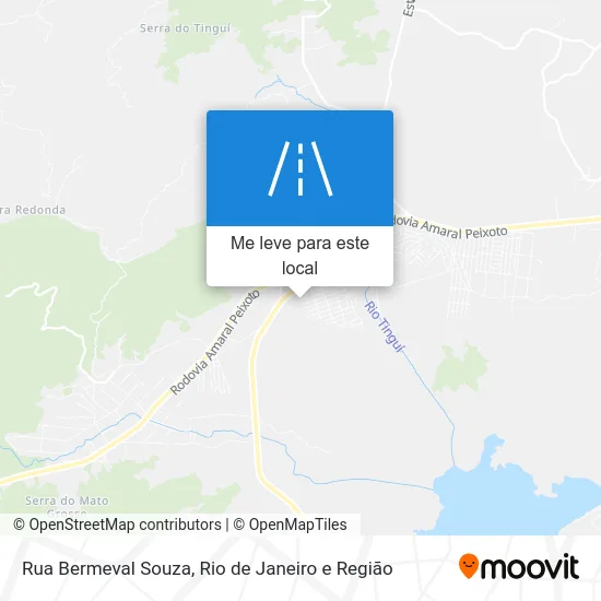 Rua Bermeval Souza mapa