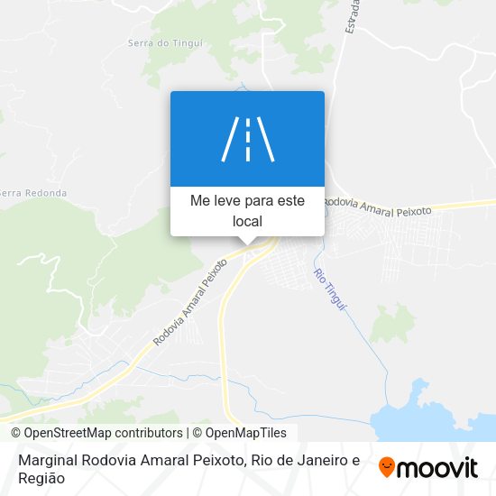 Marginal Rodovia Amaral Peixoto mapa