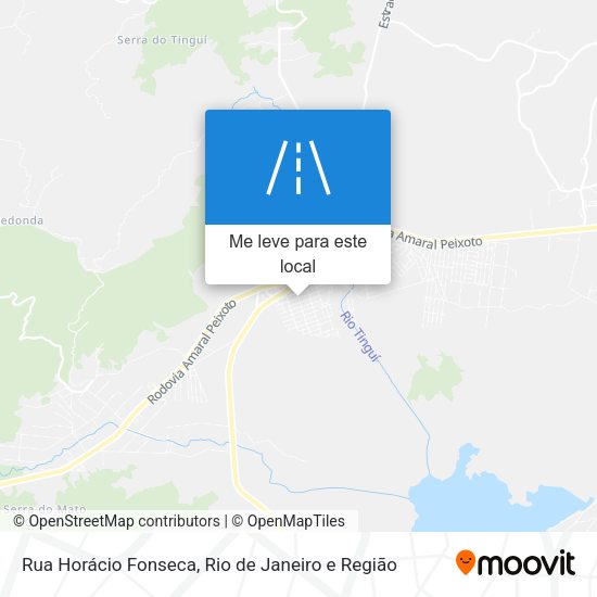 Rua Horácio Fonseca mapa