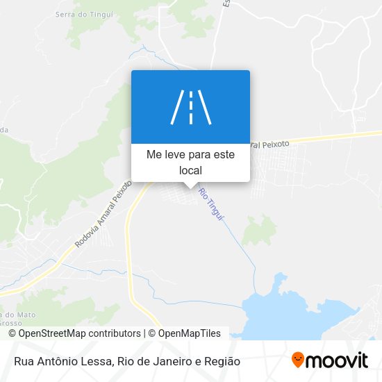 Rua Antônio Lessa mapa