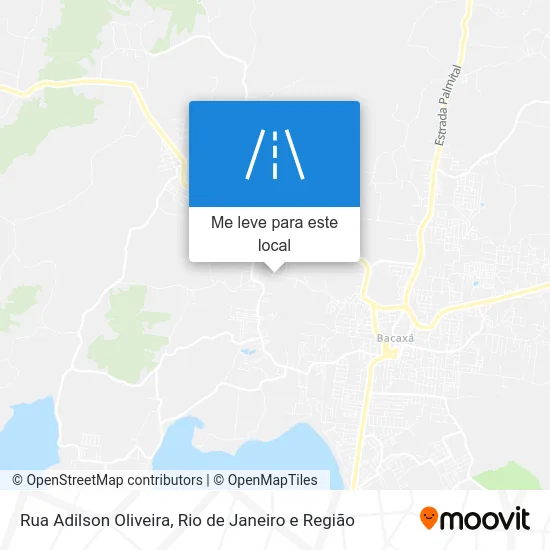 Rua Adilson Oliveira mapa