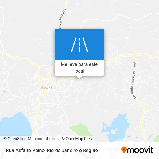 Rua Asfalto Velho mapa
