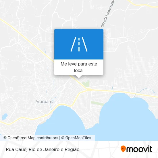 Rua Cauê mapa