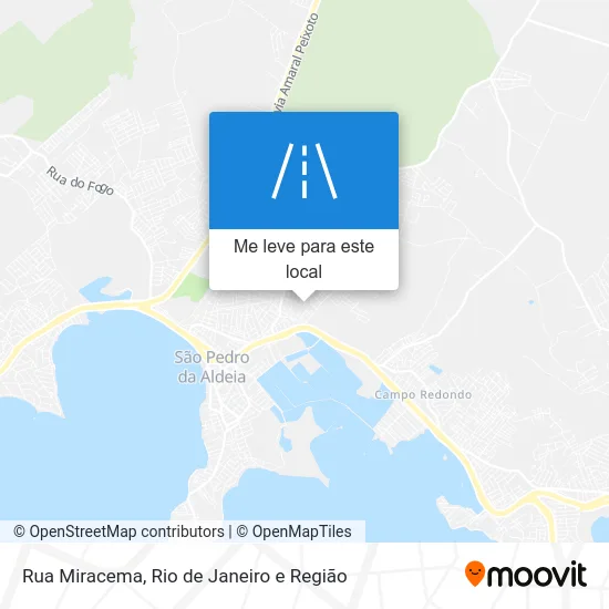 Rua Miracema mapa