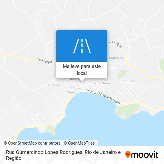 Rua Gumercindo Lopes Rodrigues mapa