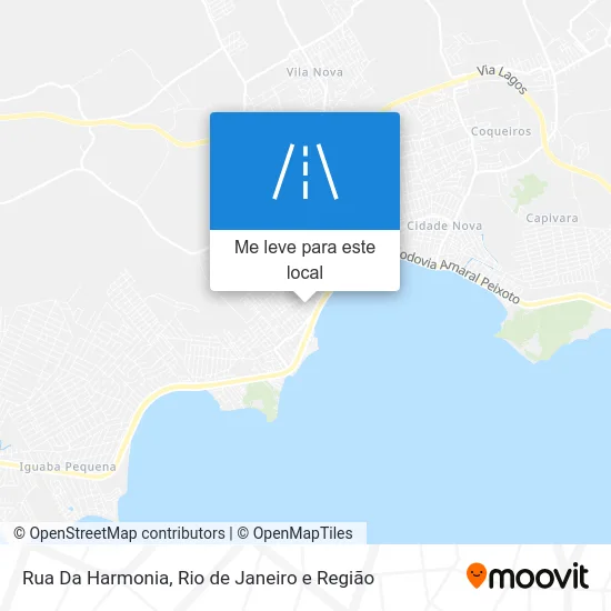 Rua Da Harmonia mapa