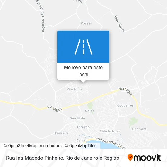 Rua Iná Macedo Pinheiro mapa