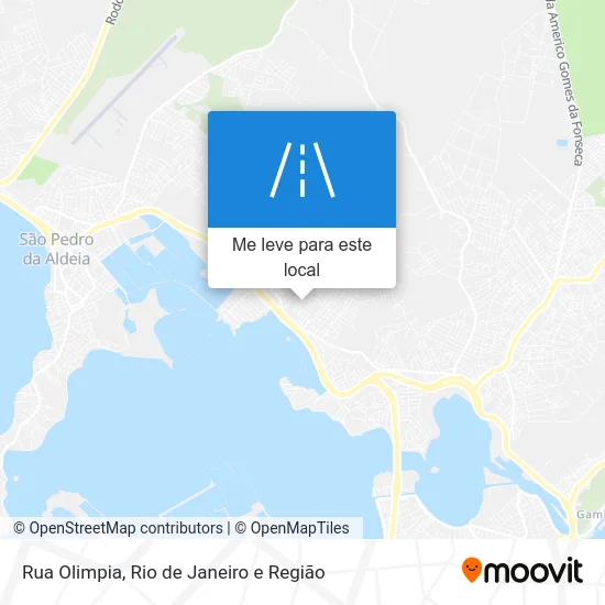 Rua Olimpia mapa