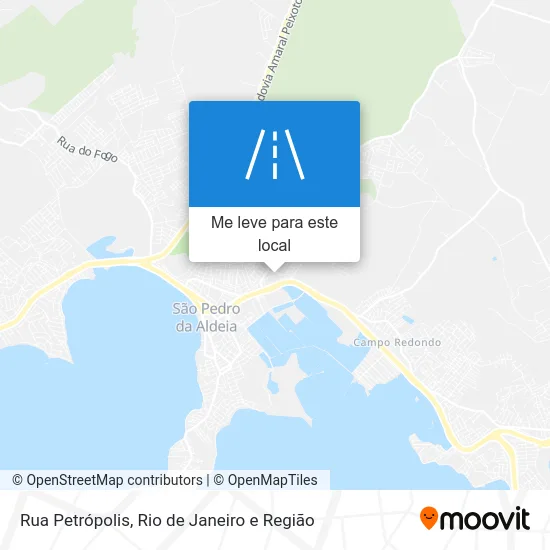 Rua Petrópolis mapa