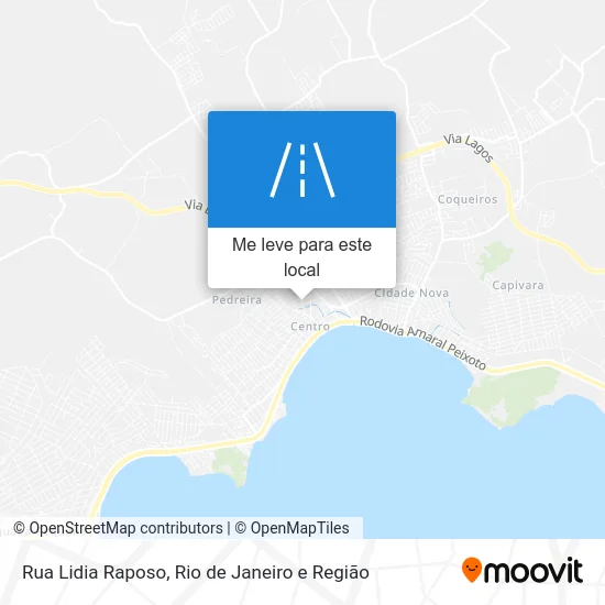 Rua Lidia Raposo mapa