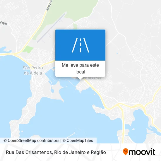 Rua Das Crisantenos mapa