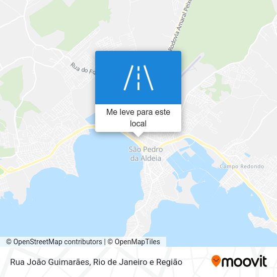 Rua João Guimarães mapa