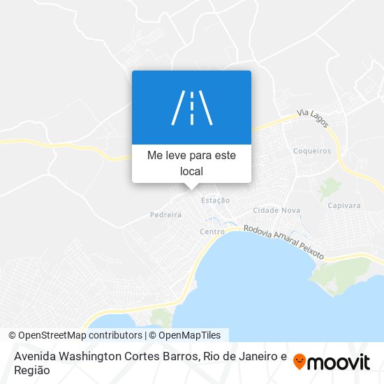 Avenida Washington Cortes Barros mapa